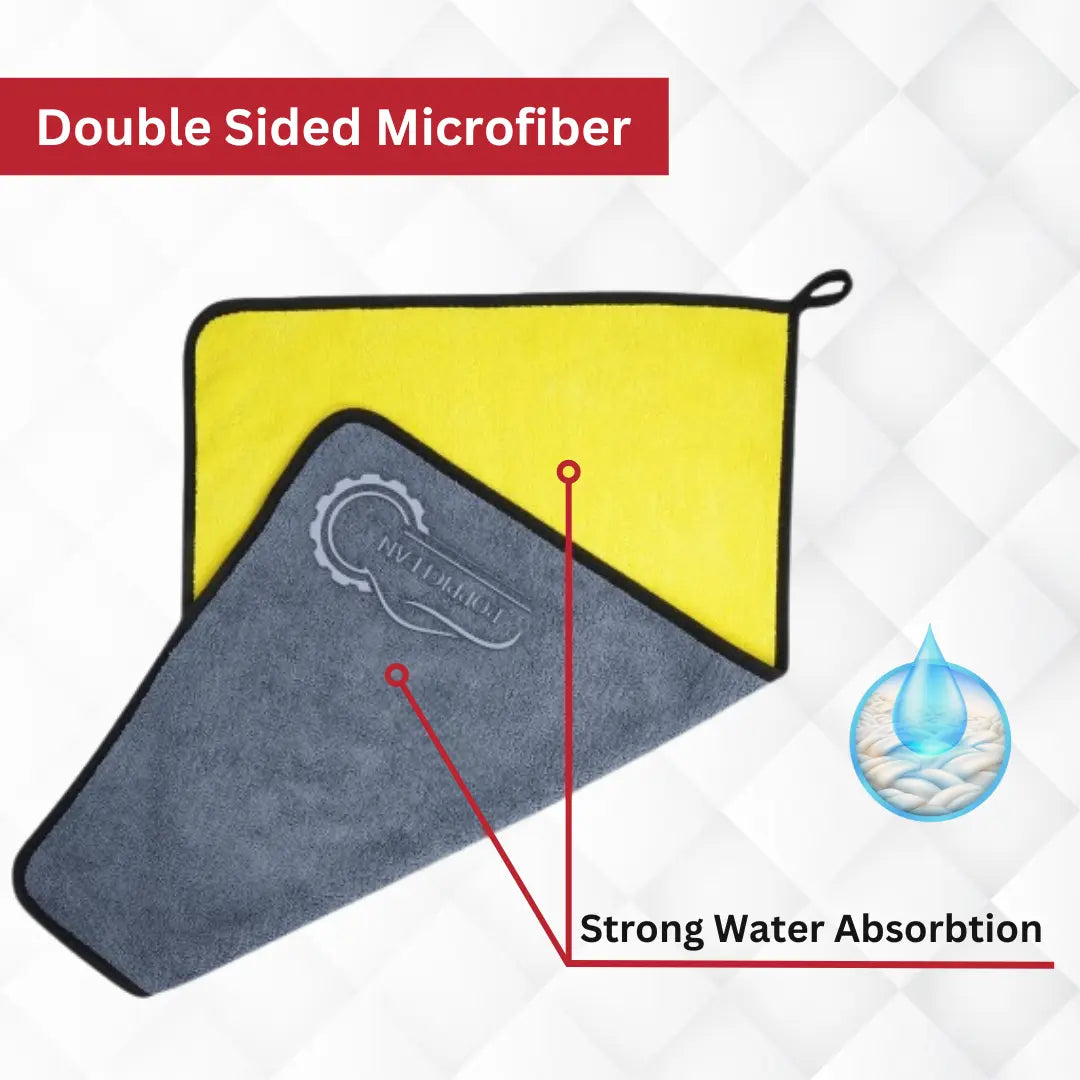 Extra Large Microfiber Towel With Suede Edging