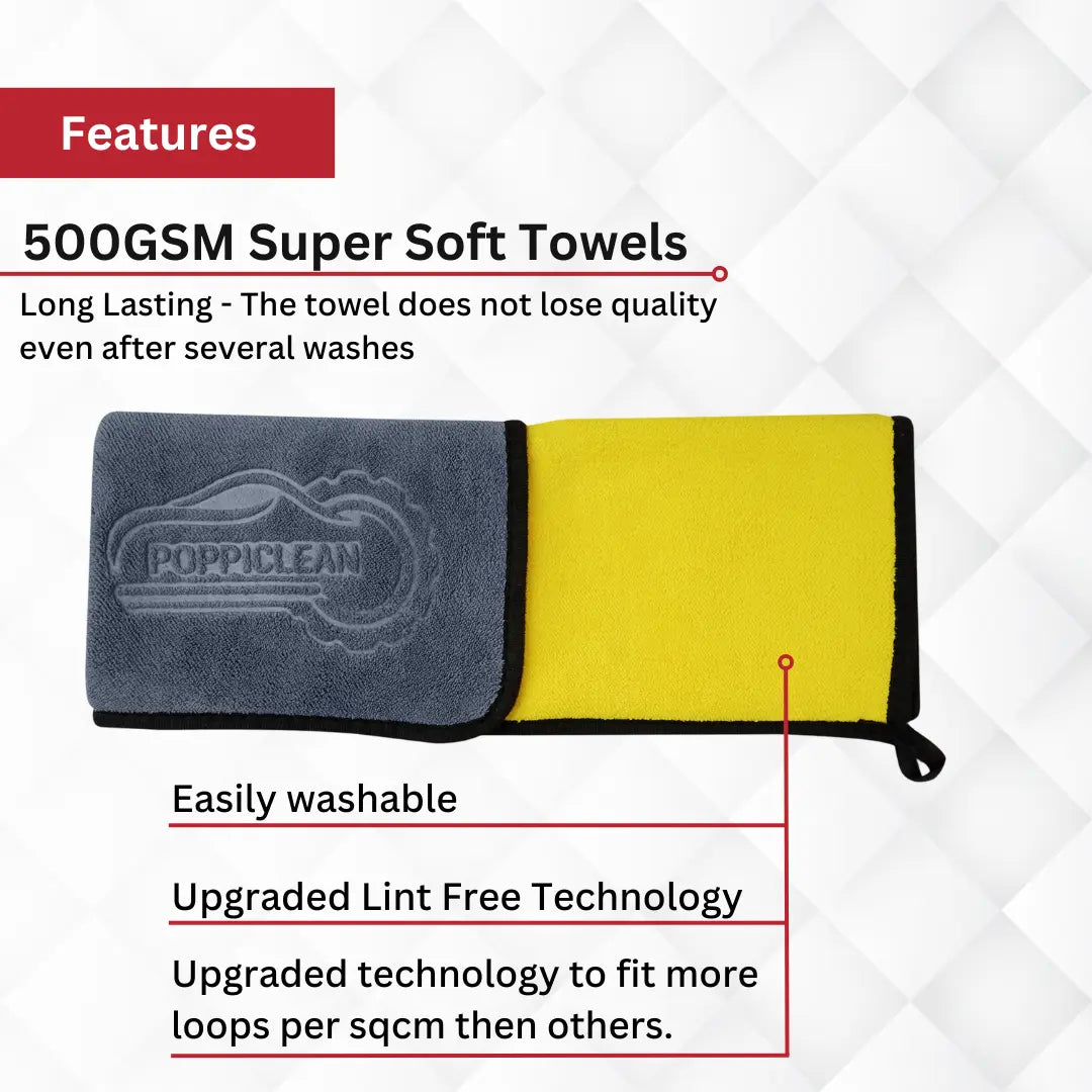 Extra Large Microfiber Towel With Suede Edging
