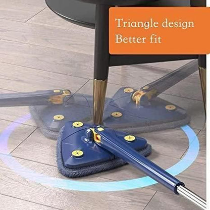 Blue Squeezing Triangle Cleaning Mop - For House